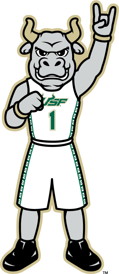 South Florida Bulls 2015-2022 Mascot Logo diy iron on heat transfer
